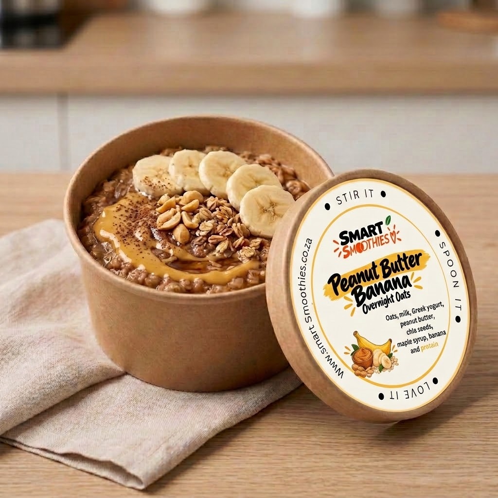 Peanut Butter Banana Overnight Oats, 3 Bowls