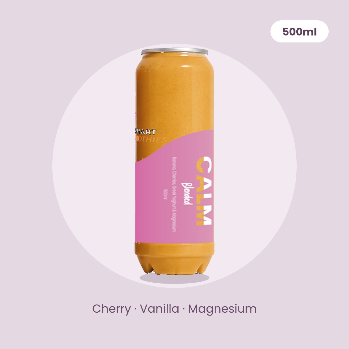 Calm smoothie can, 500ml - cherry, vanilla and magnesium