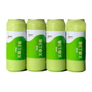 Smart Smoothies Detox smoothie 4-pack, four 500ml cans, front view